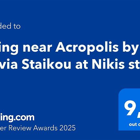 아테네 Living Near Acropolis By Sylvia Staikou At Nikis Str 아파트 외부 사진